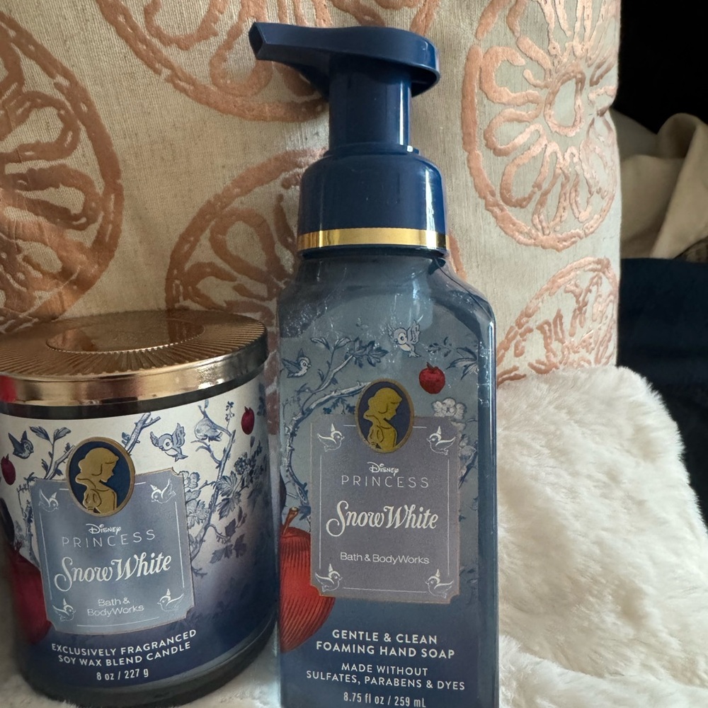 Lot 3 New With Tags Bath And Body Works Disney Princess Snow White Candle More! - Picture 3 of 6